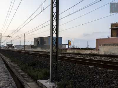 Uno scorcio della linea ferroviaria